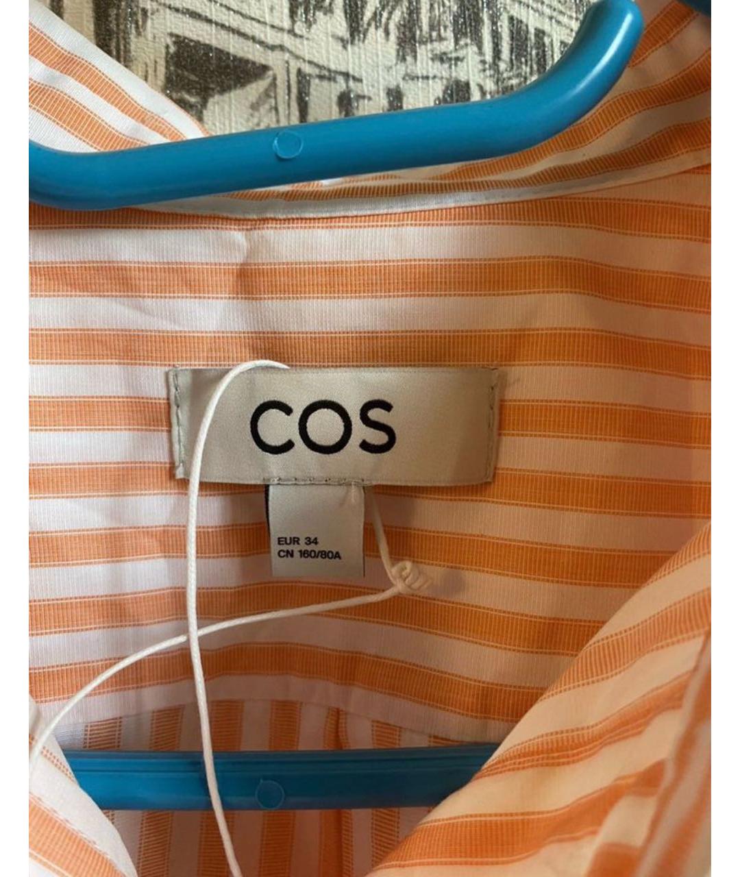 COS Оранжевая хлопковая рубашка, фото 3