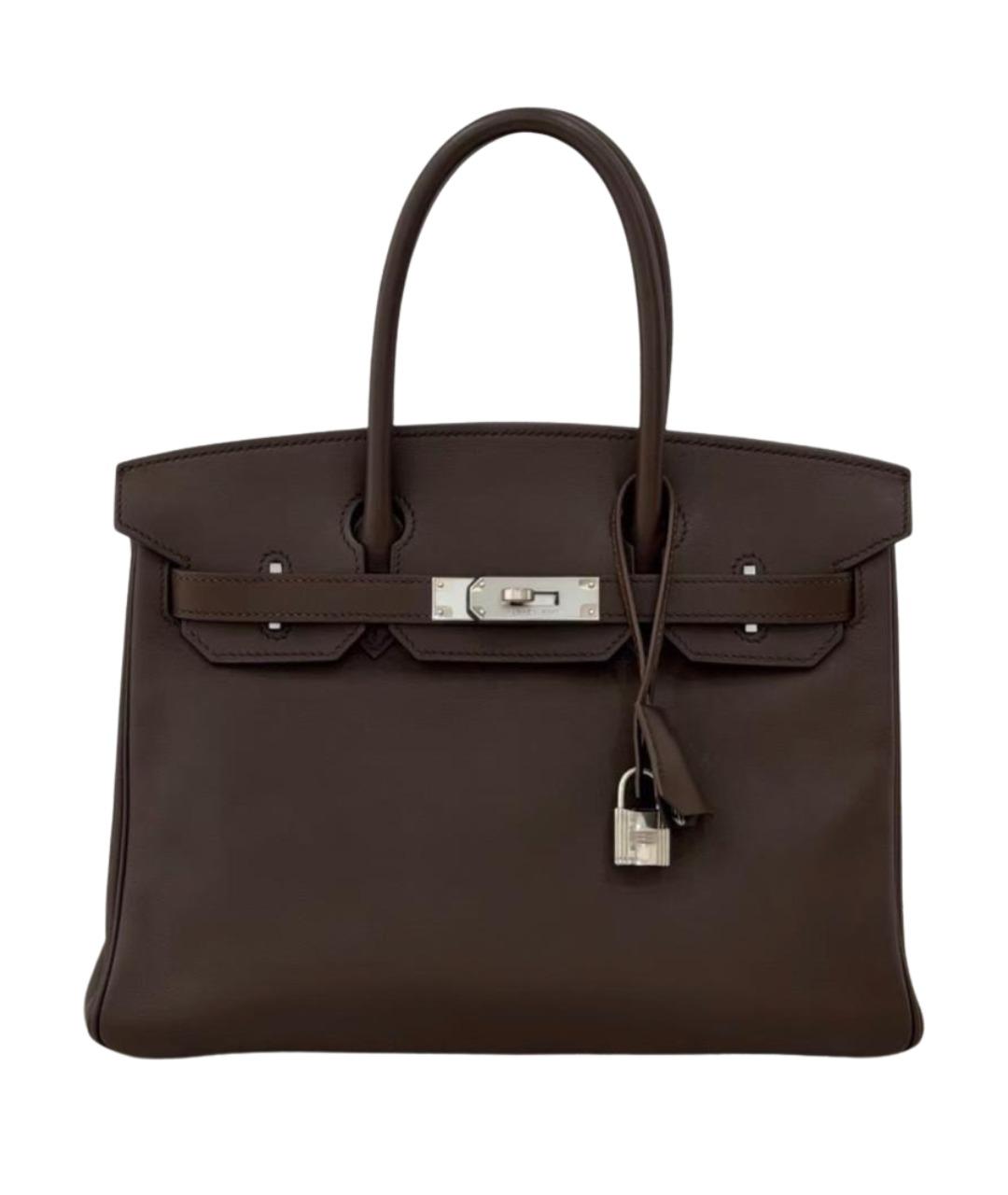 HERMES Кожаная сумка с короткими ручками, фото 1