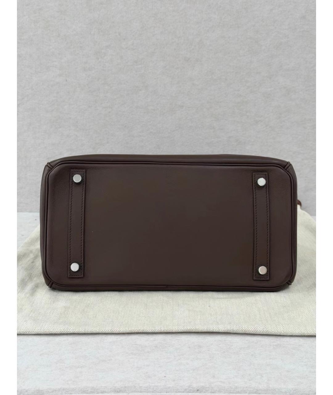 HERMES Кожаная сумка с короткими ручками, фото 6