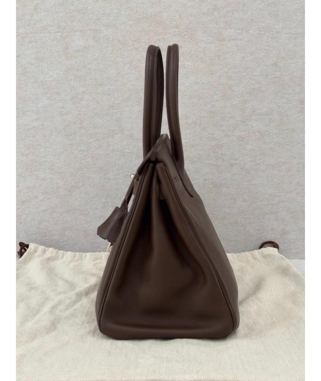 HERMES Кожаная сумка с короткими ручками, фото 5