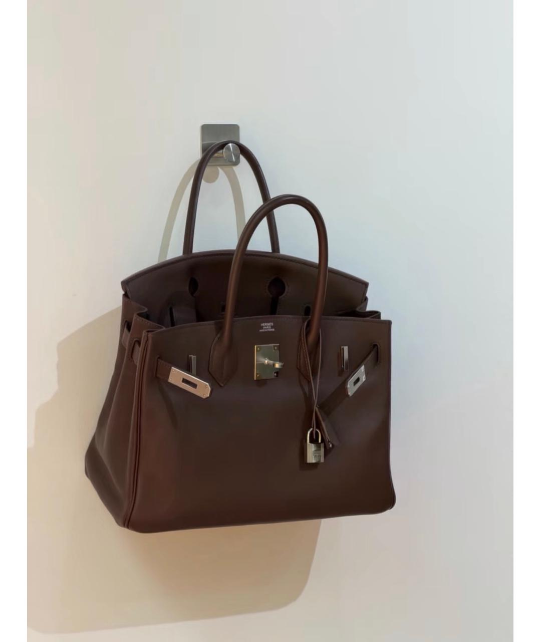 HERMES Кожаная сумка с короткими ручками, фото 2