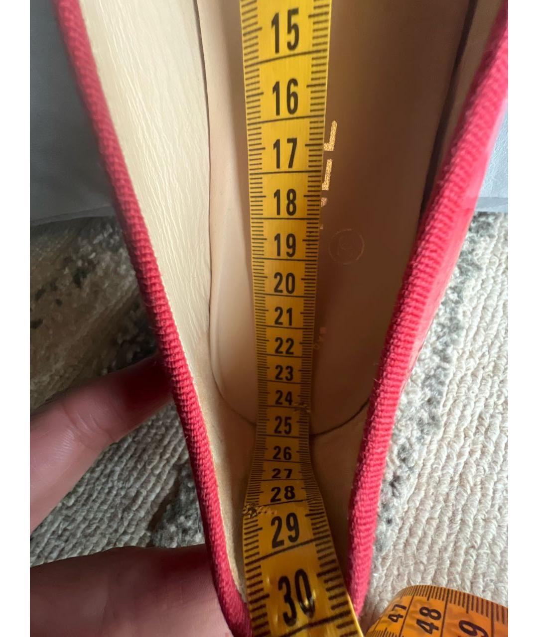 CHANEL Красные балетки из лакированной кожи, фото 7