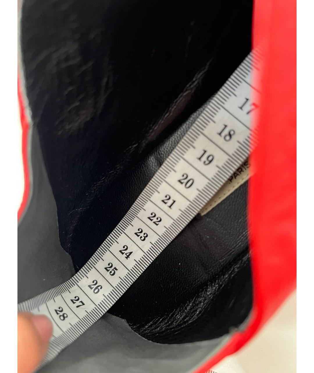 BALENCIAGA Красные мюли, фото 5