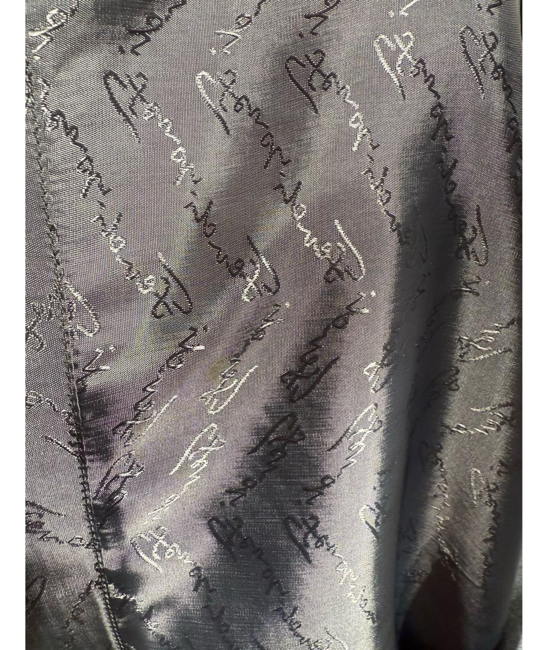 FENDI Антрацитовая шерстяная юбка миди, фото 3