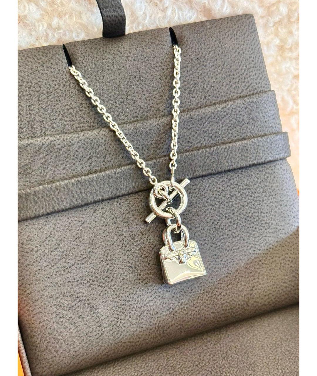 HERMES Серебряная подвеска, фото 5