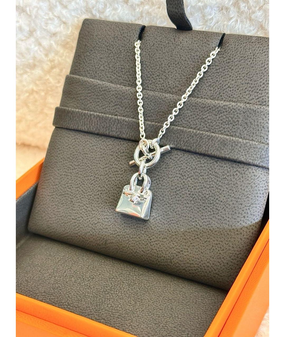 HERMES Серебряная подвеска, фото 4