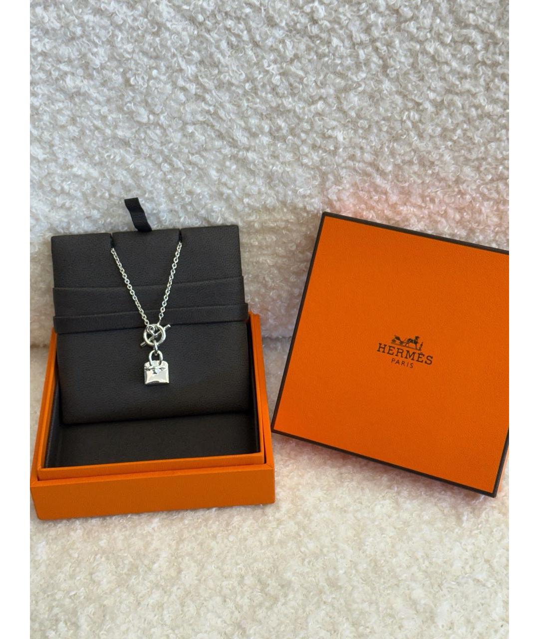 HERMES Серебряная подвеска, фото 2