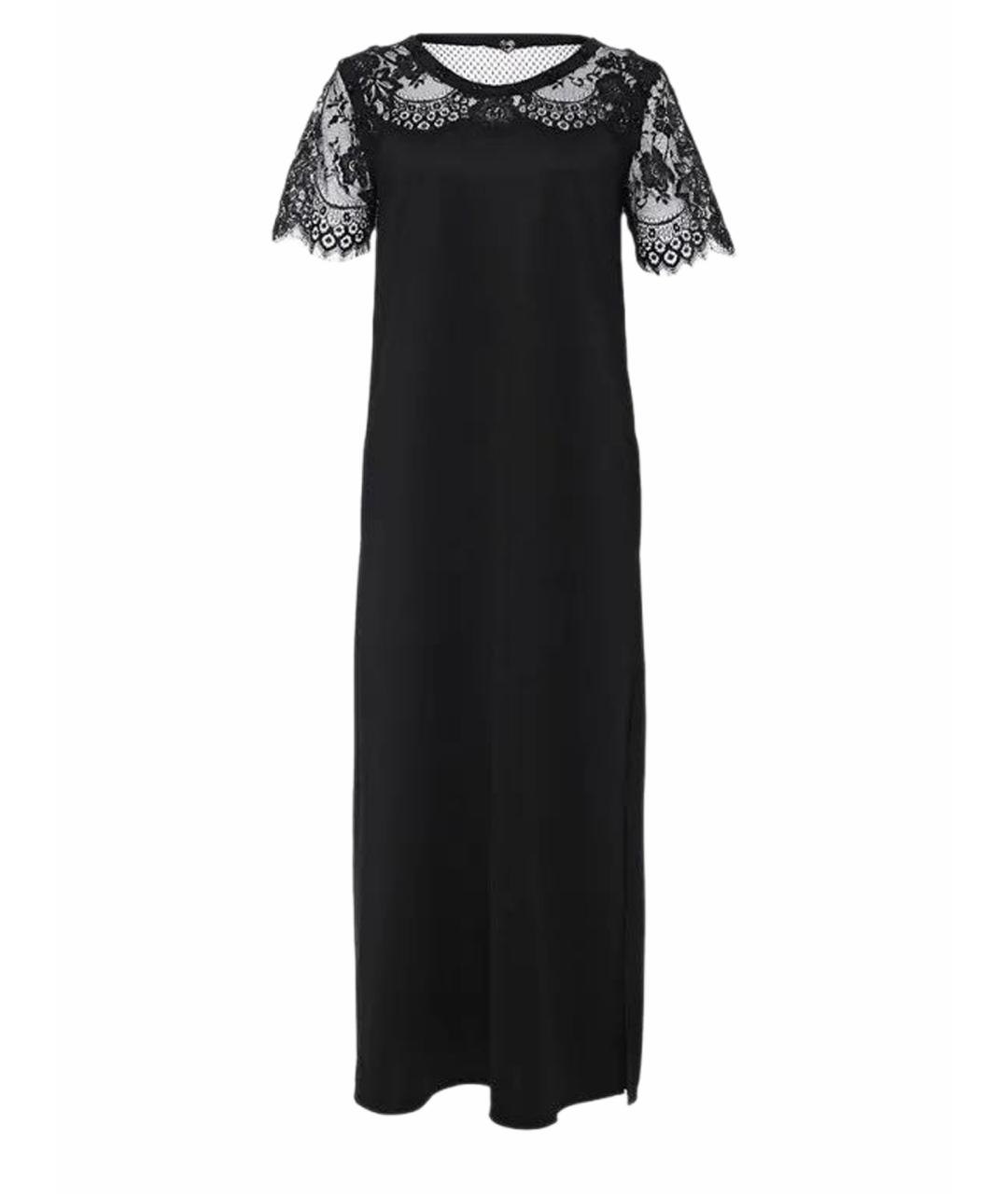 TWIN-SET Черное полиэстеровое коктейльное платье, фото 1