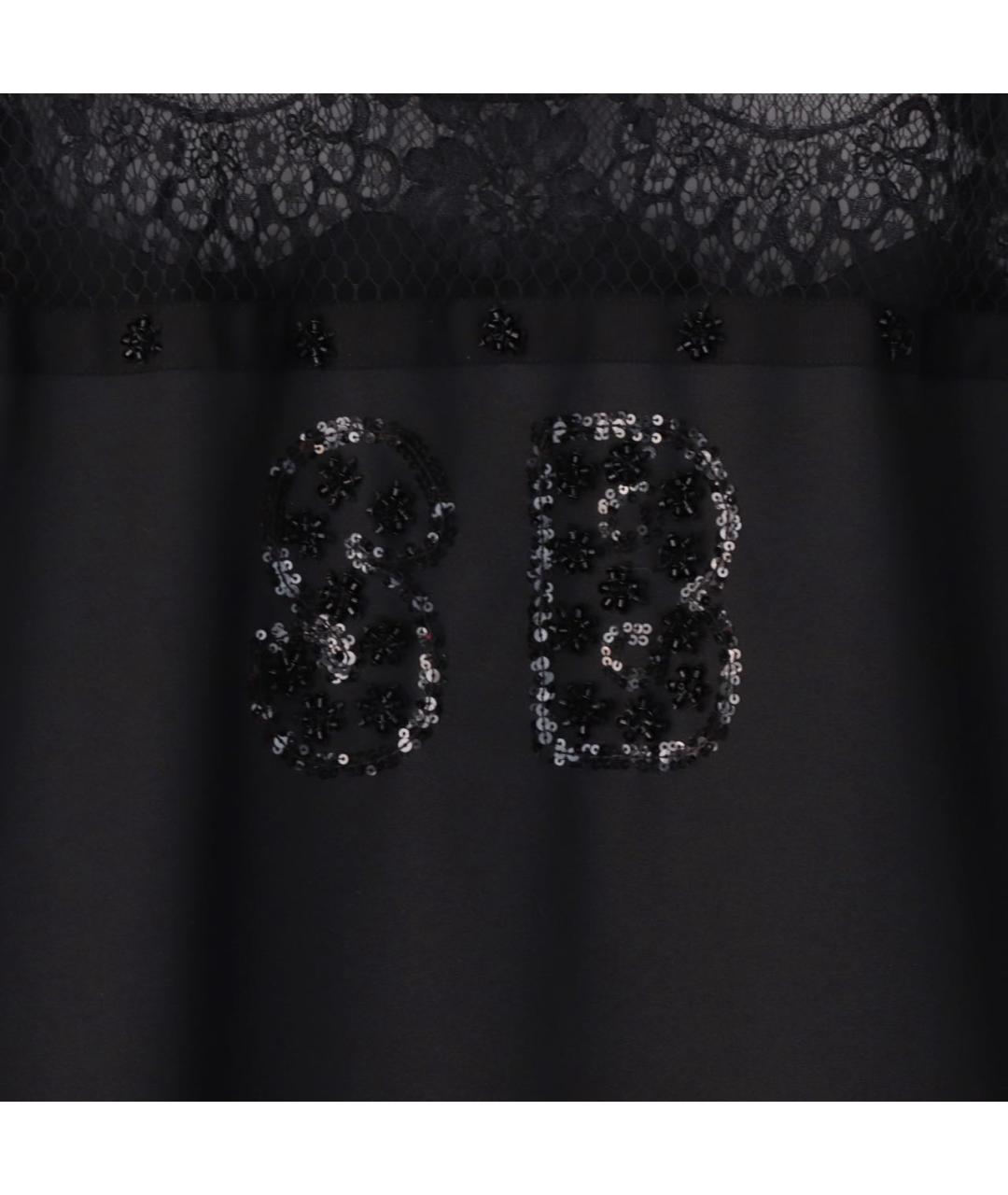 TWIN-SET Черное полиэстеровое коктейльное платье, фото 6