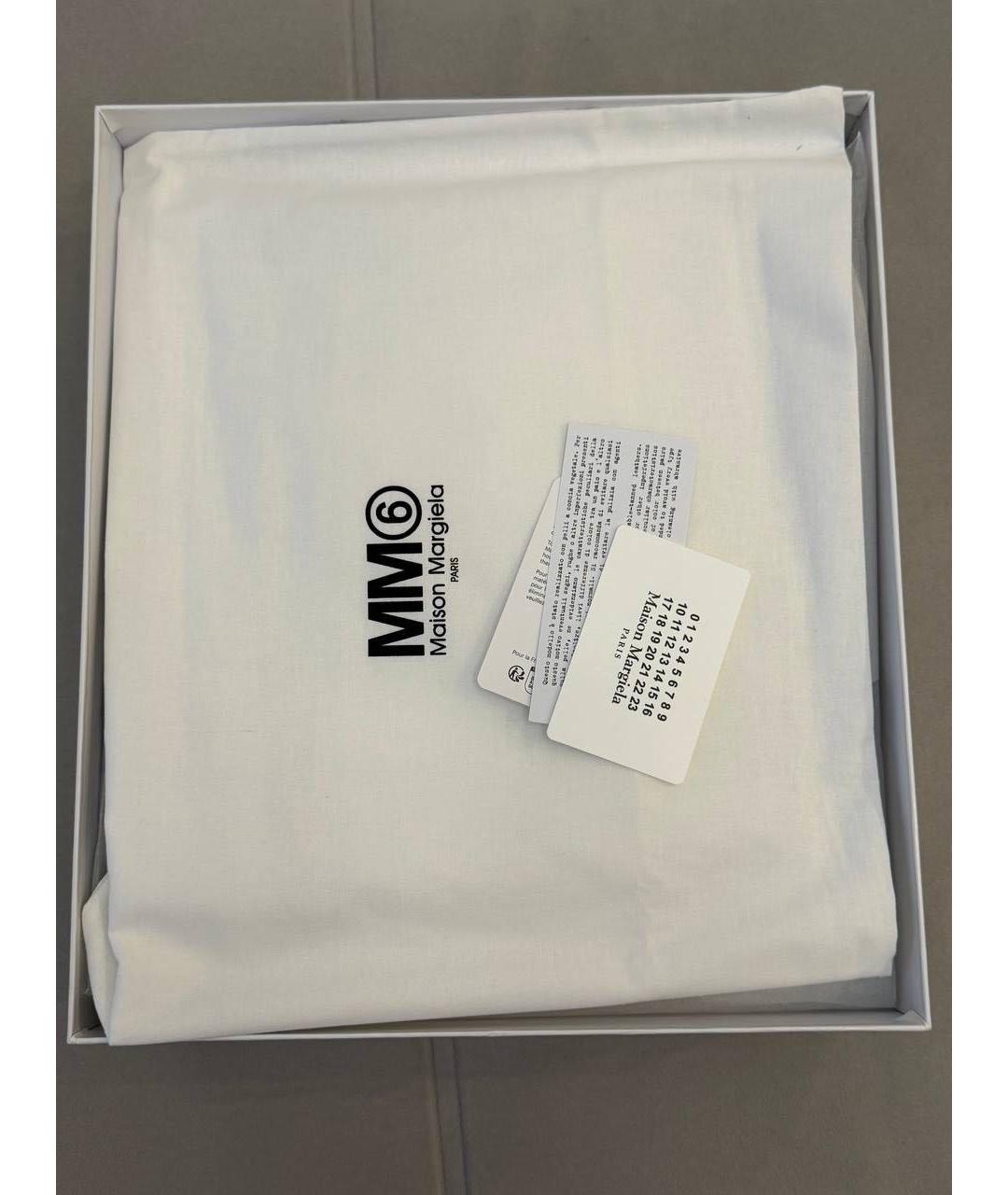 MM6 MAISON MARGIELA Черные кожаные ботильоны, фото 5