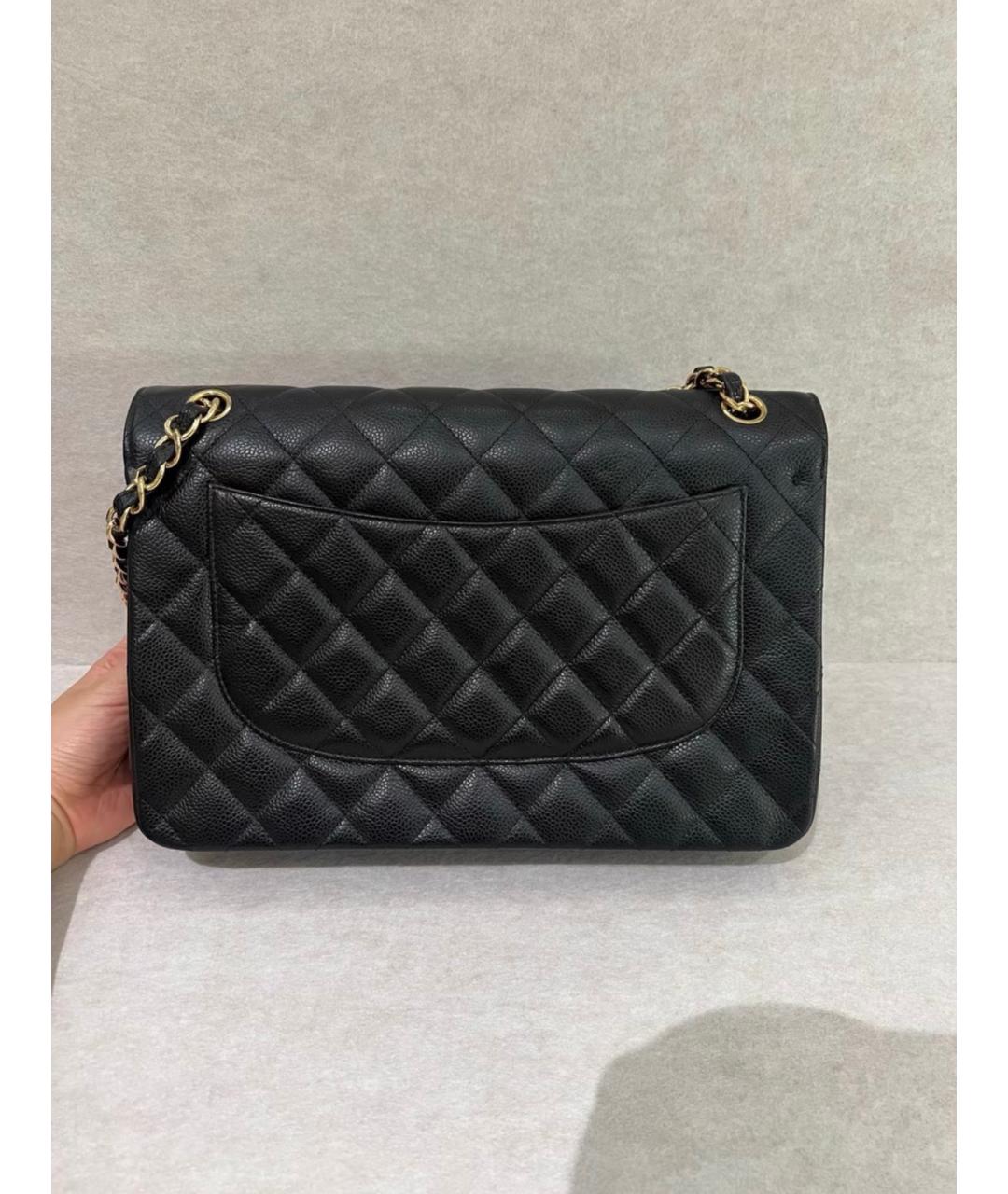 CHANEL Черная кожаная сумка через плечо, фото 3