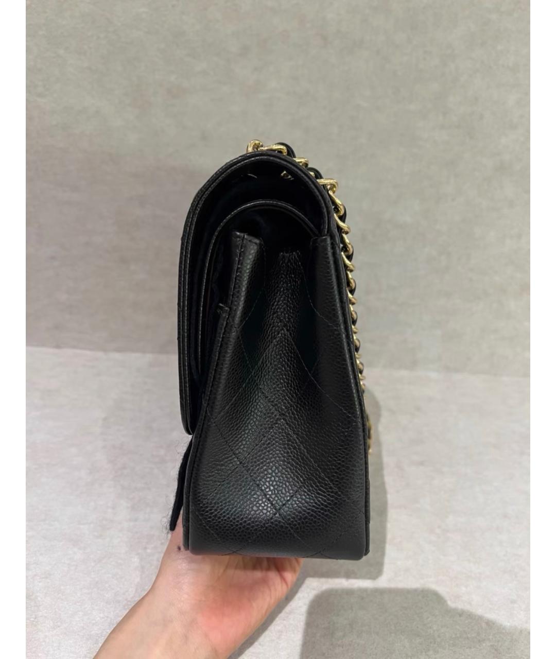 CHANEL Черная кожаная сумка через плечо, фото 4