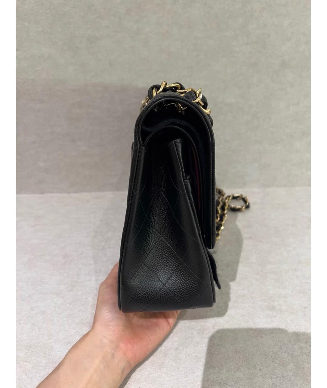 CHANEL Черная кожаная сумка через плечо, фото 5
