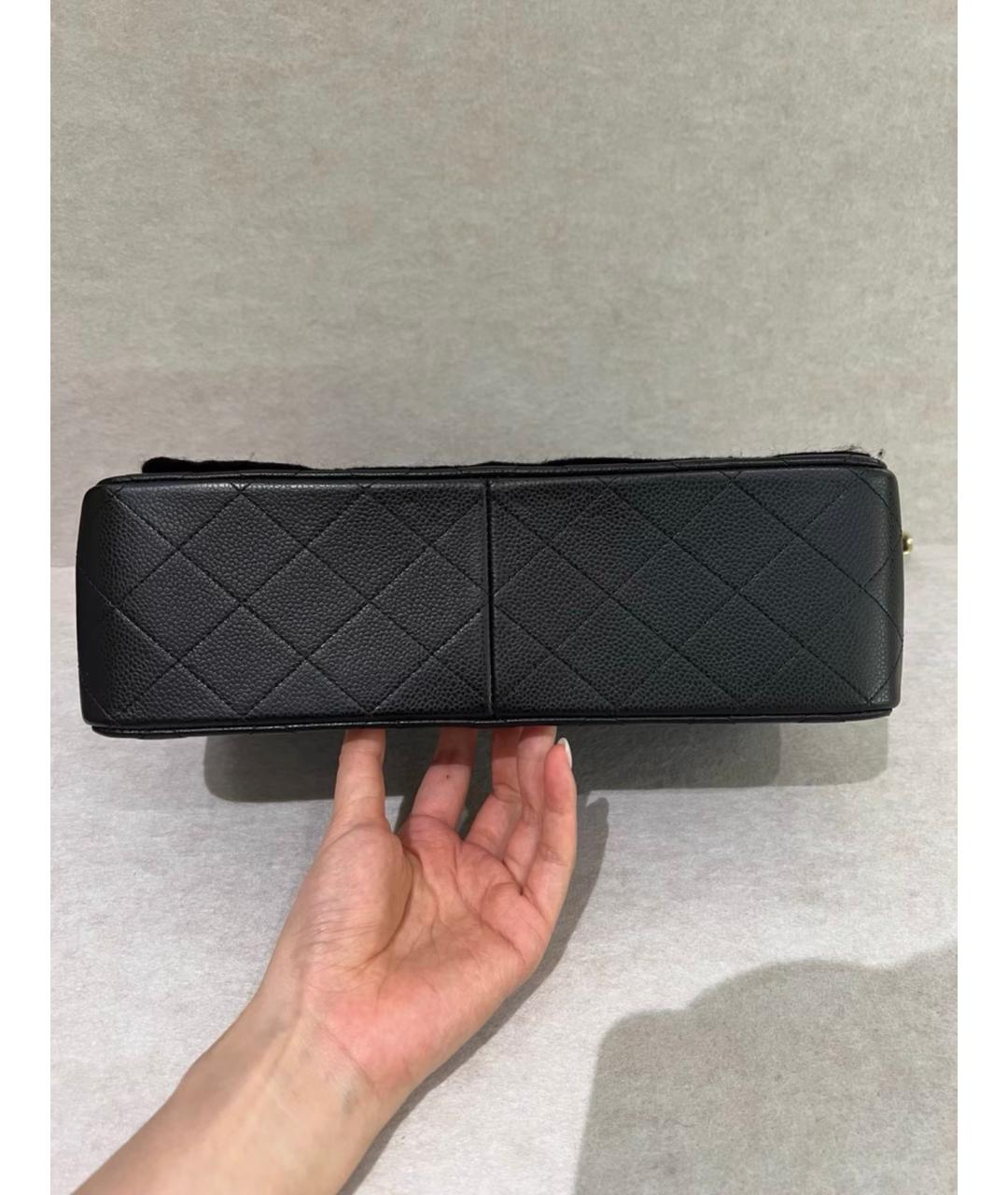 CHANEL Черная кожаная сумка через плечо, фото 6
