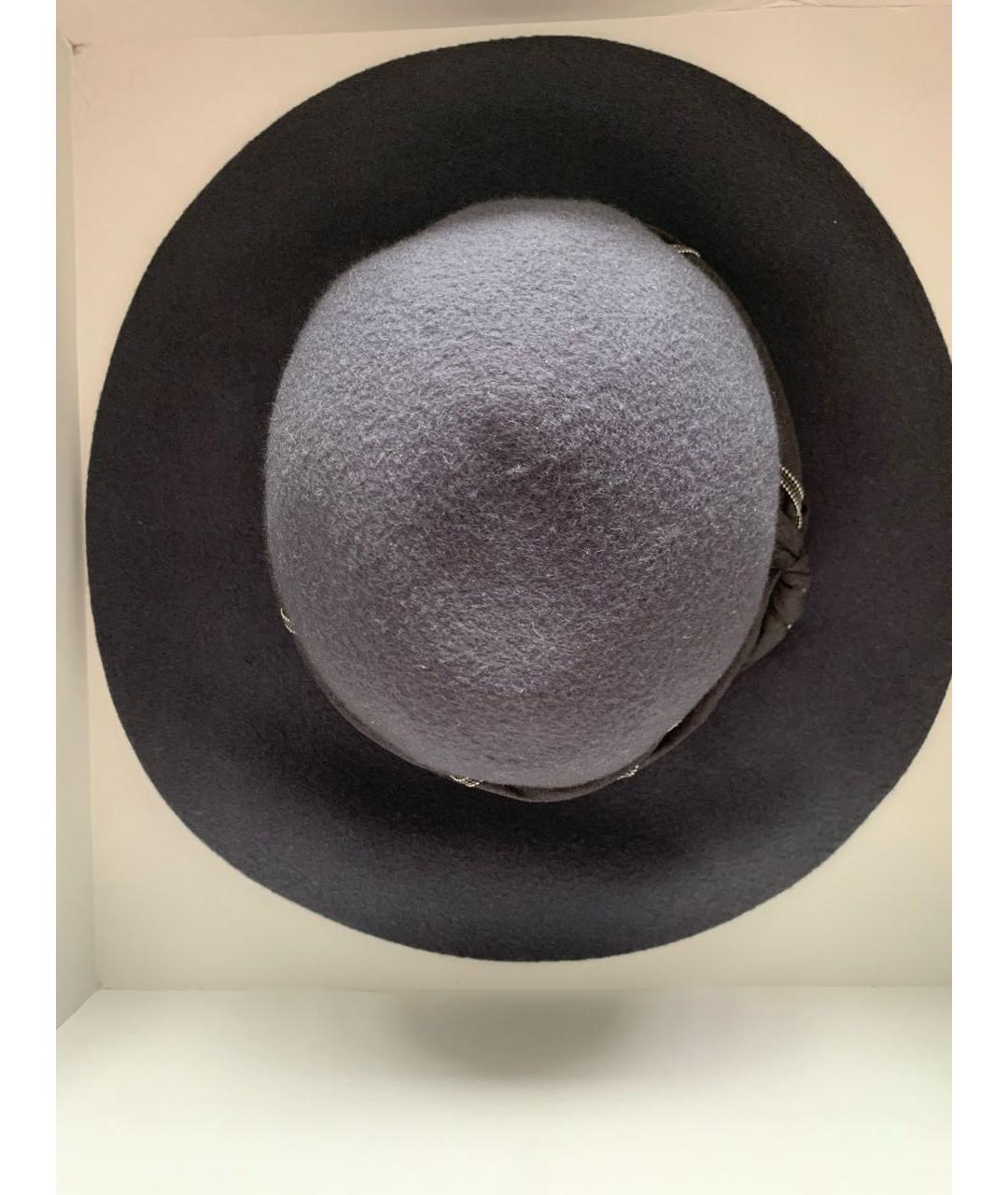 BRUNELLO CUCINELLI Антрацитовая кашемировая шляпа, фото 3