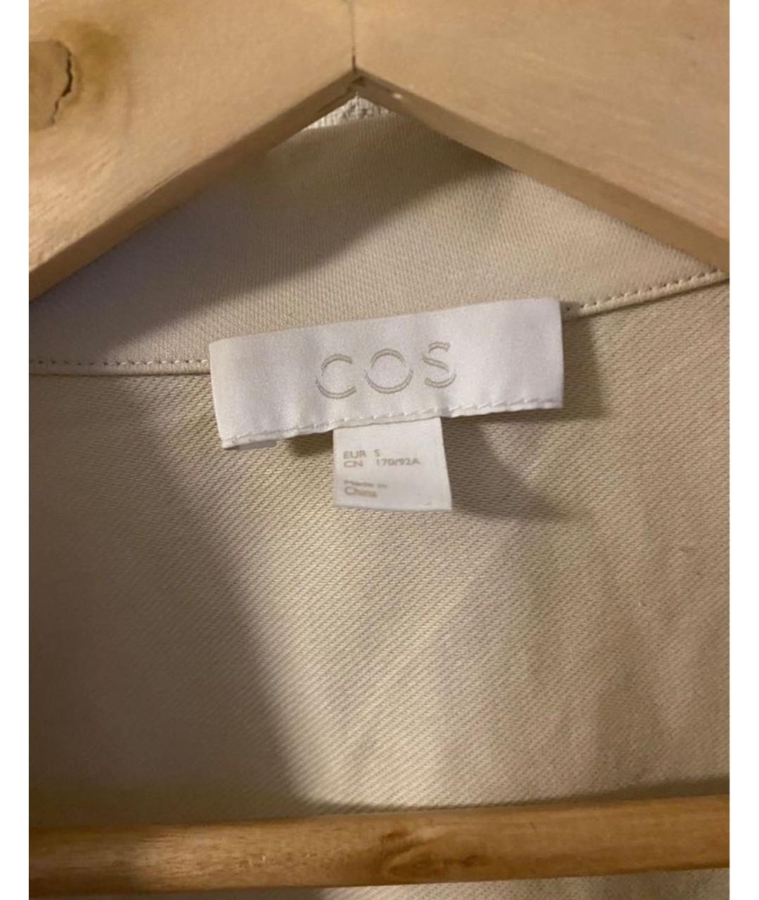 COS Бежевая хлопковая рубашка, фото 3