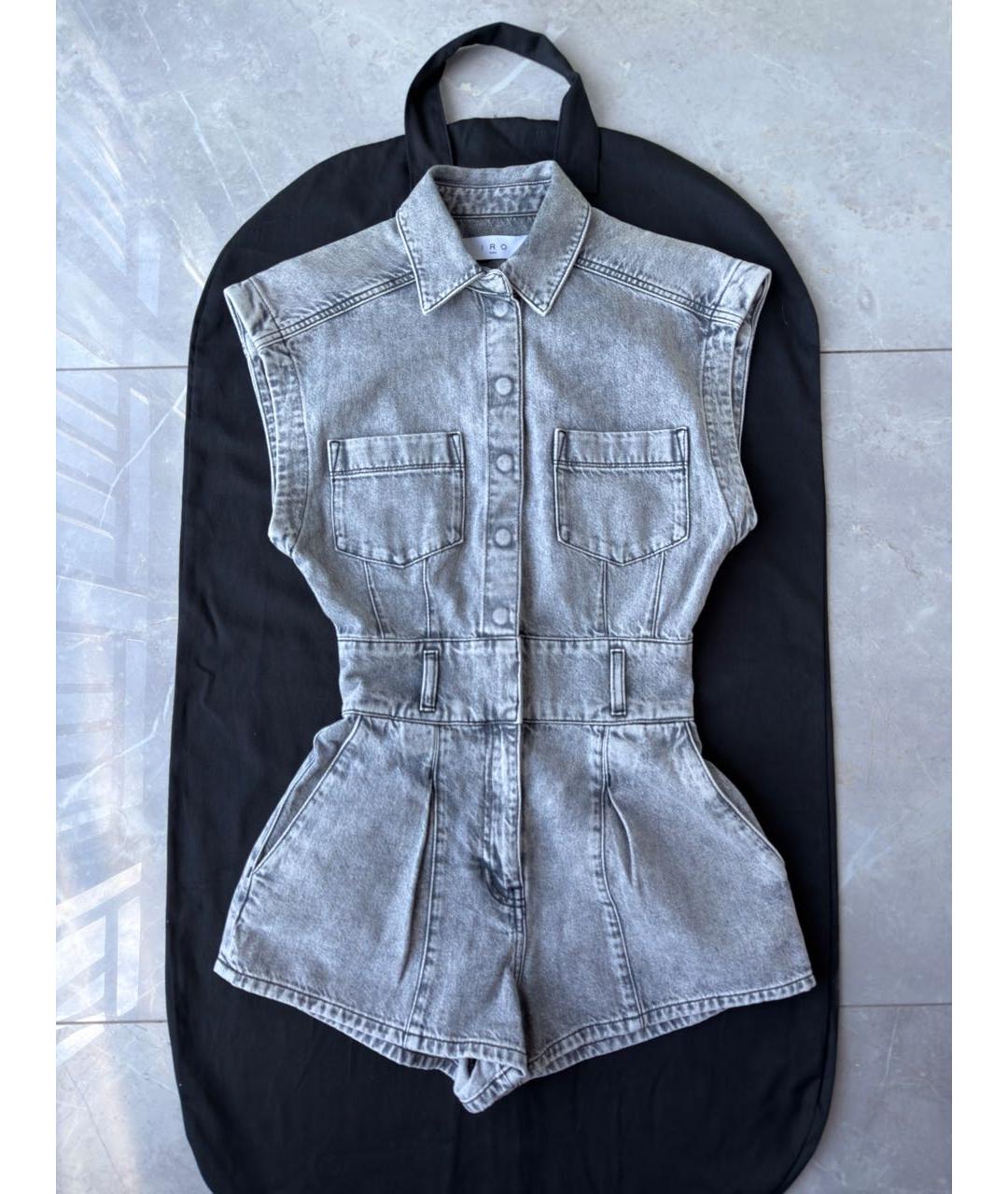IRO Серый деним комбинезон, фото 9