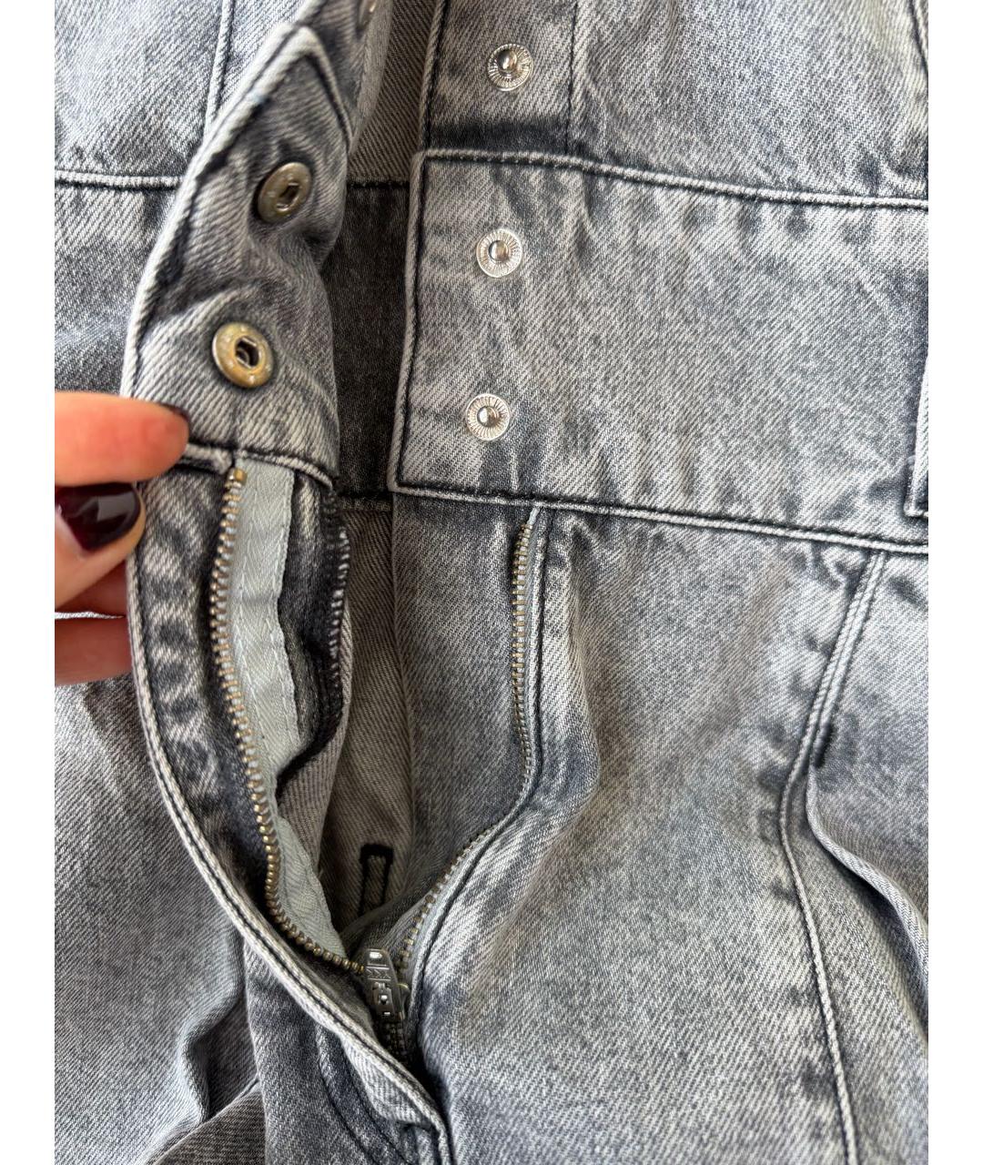 IRO Серый деним комбинезон, фото 7