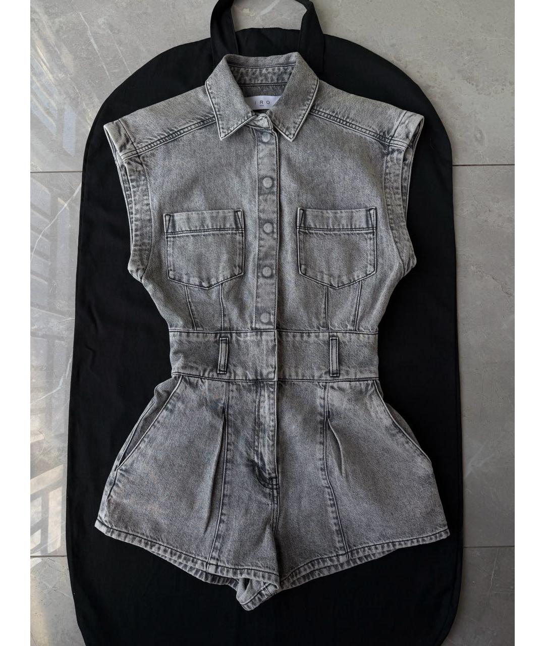 IRO Серый деним комбинезон, фото 2