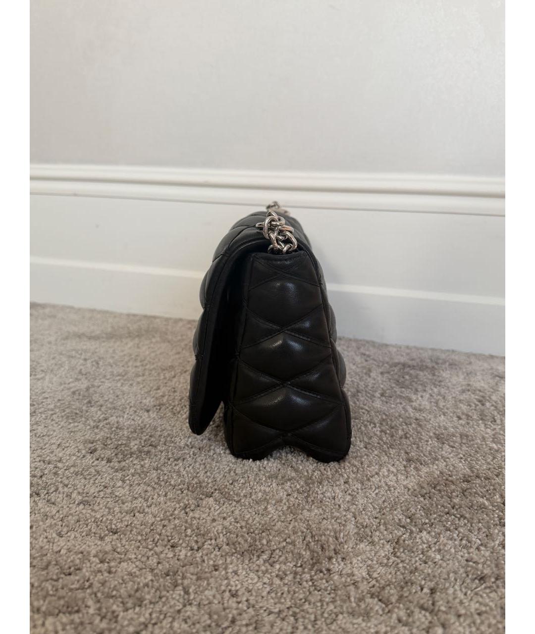 LOUIS VUITTON Черная кожаная сумка через плечо, фото 2