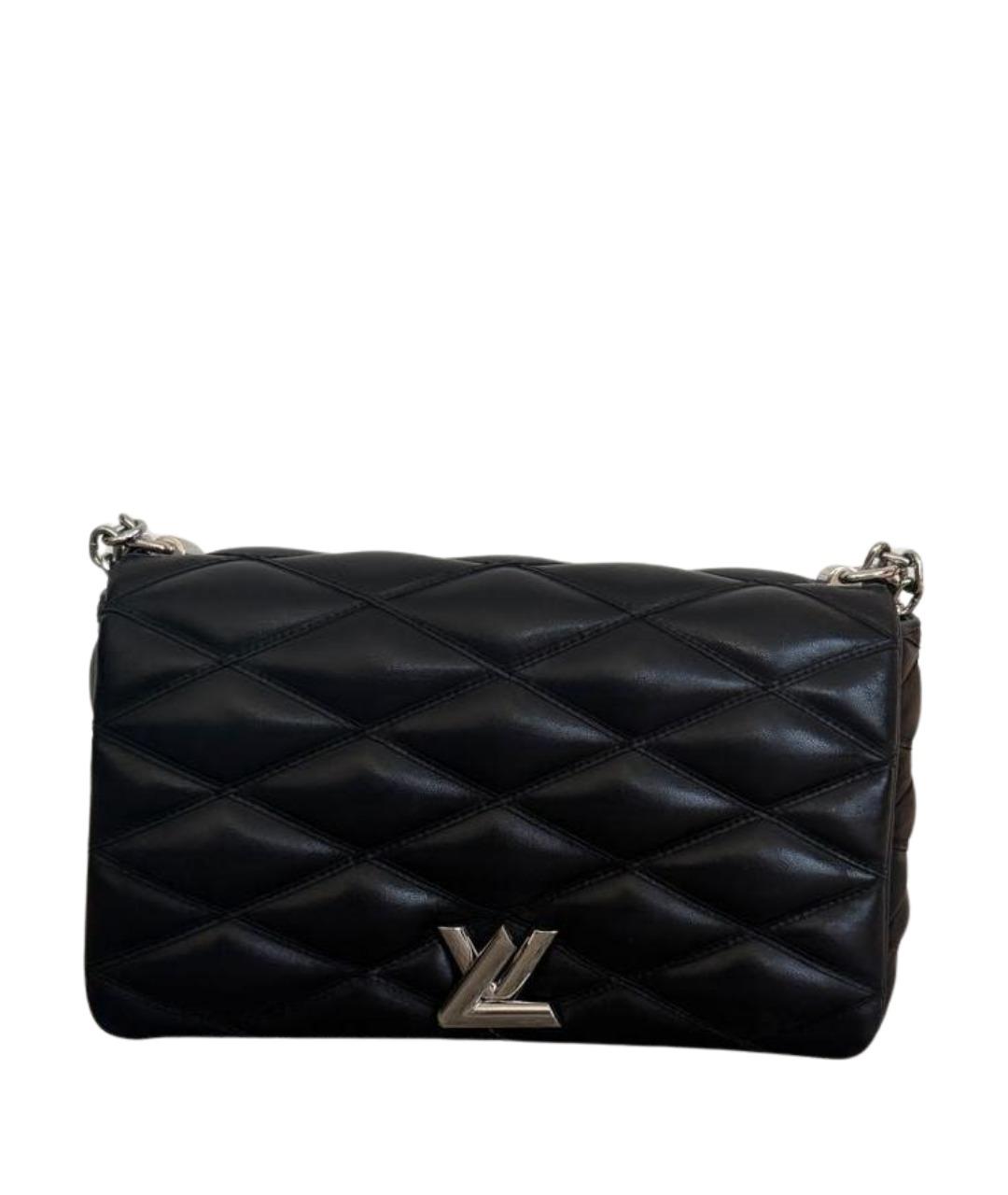 LOUIS VUITTON Черная кожаная сумка через плечо, фото 1