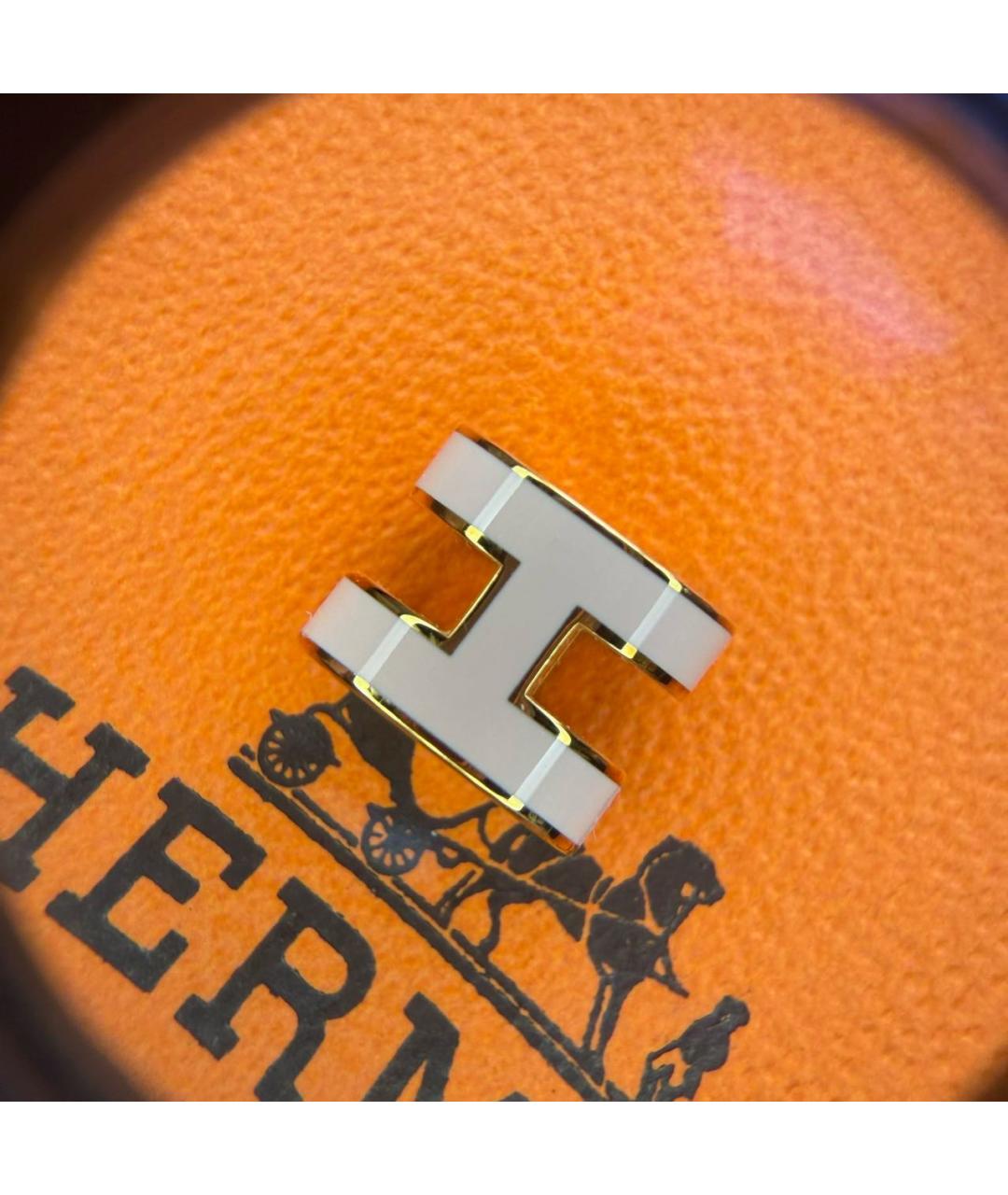 HERMES Розовое металлическое колье, фото 6