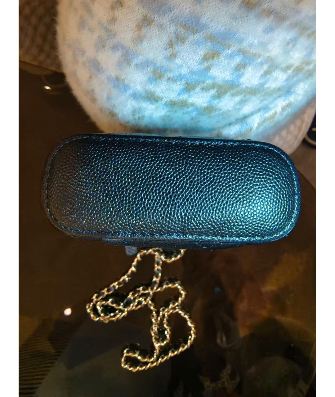 CHANEL Черная кожаная сумка через плечо, фото 6