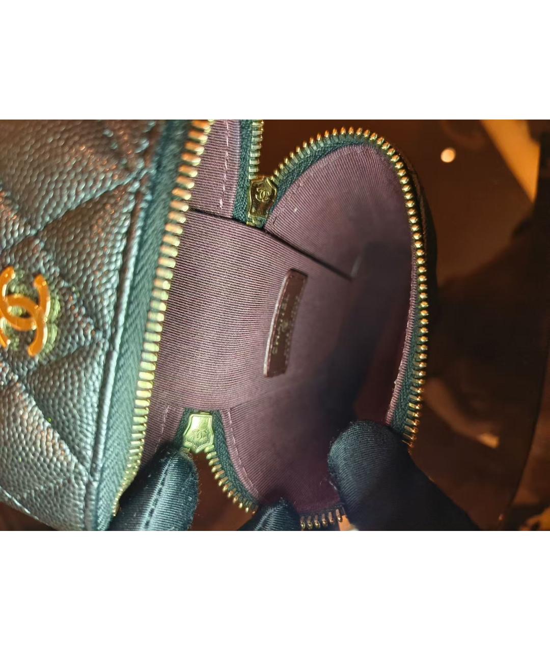 CHANEL Черная кожаная сумка через плечо, фото 7