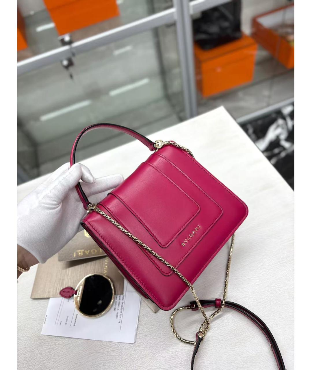 BVLGARI Розовая сумка через плечо, фото 5