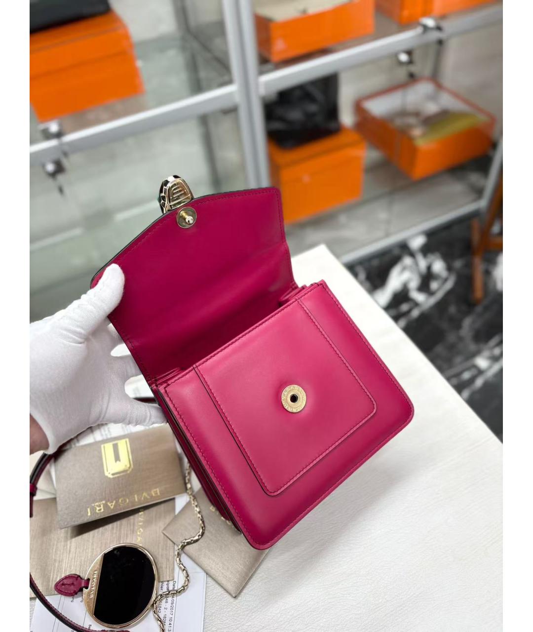 BVLGARI Розовая сумка через плечо, фото 6