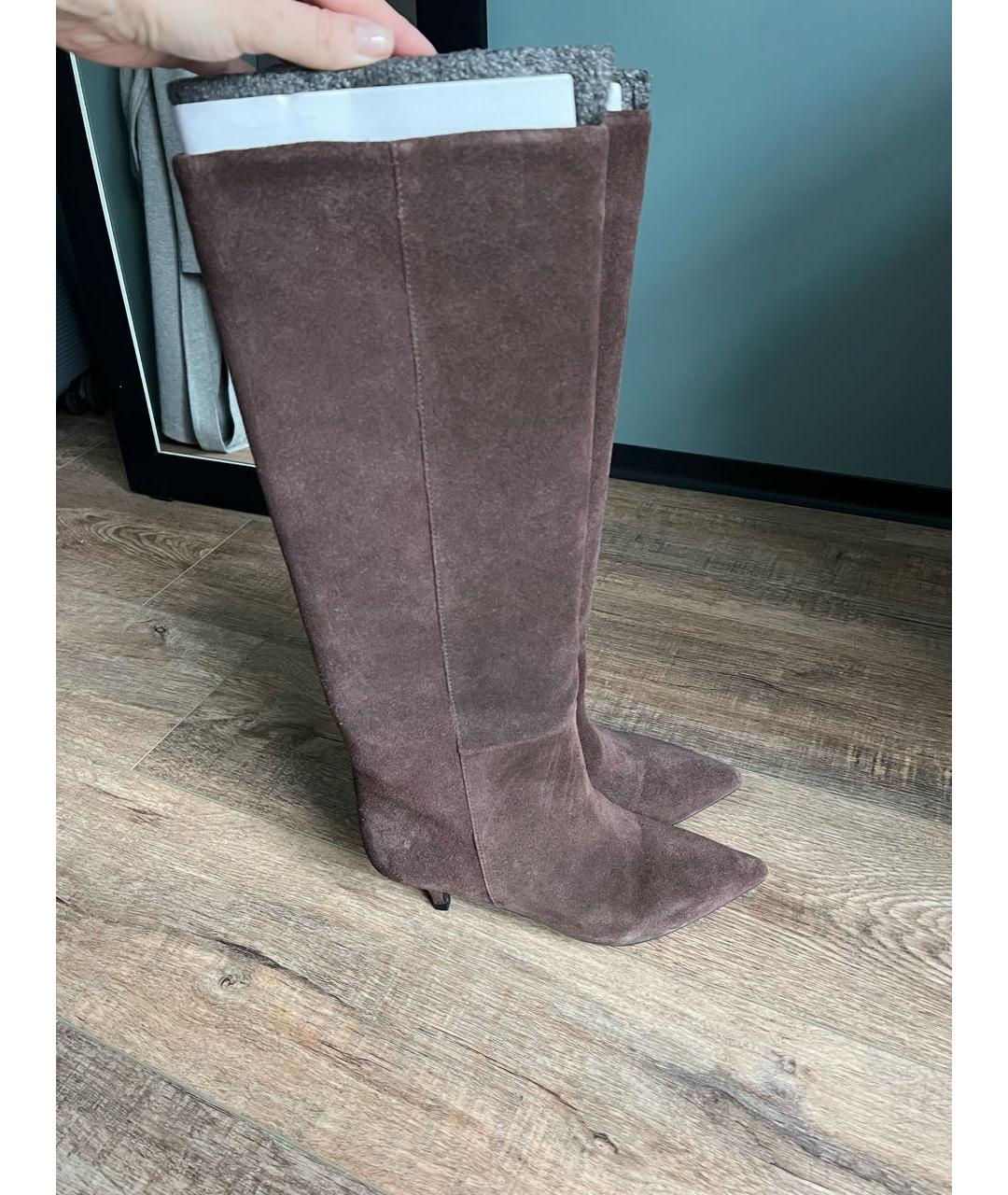 Age Of Innocence Коричневые замшевые сапоги, фото 6