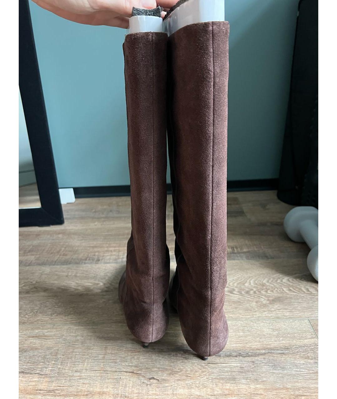 Age Of Innocence Коричневые замшевые сапоги, фото 4