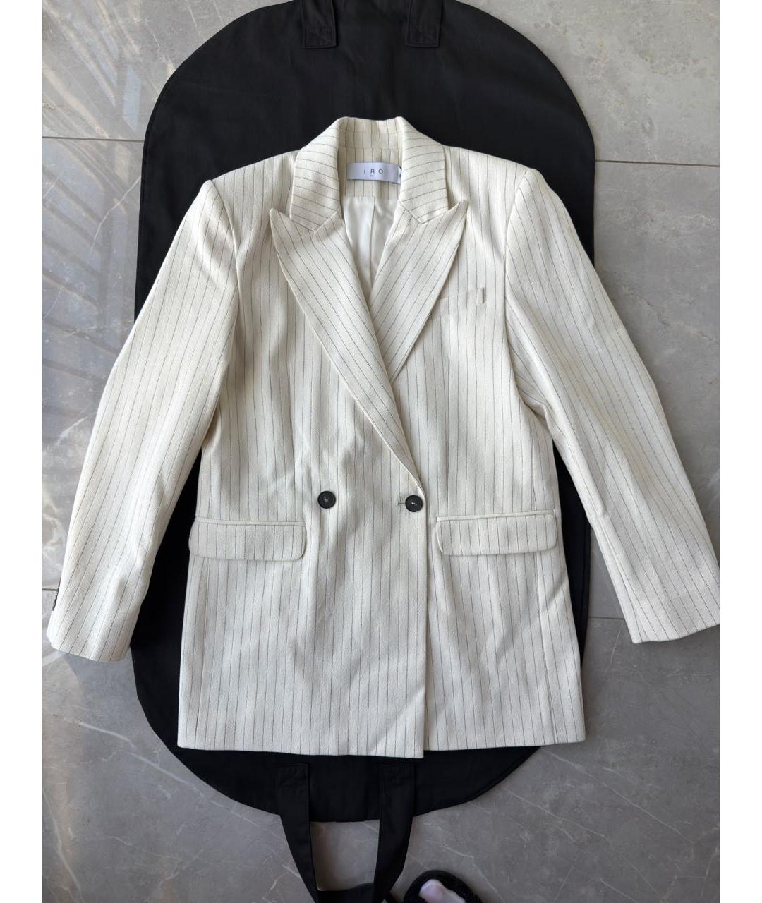 IRO Белый хлопковый жакет/пиджак, фото 9