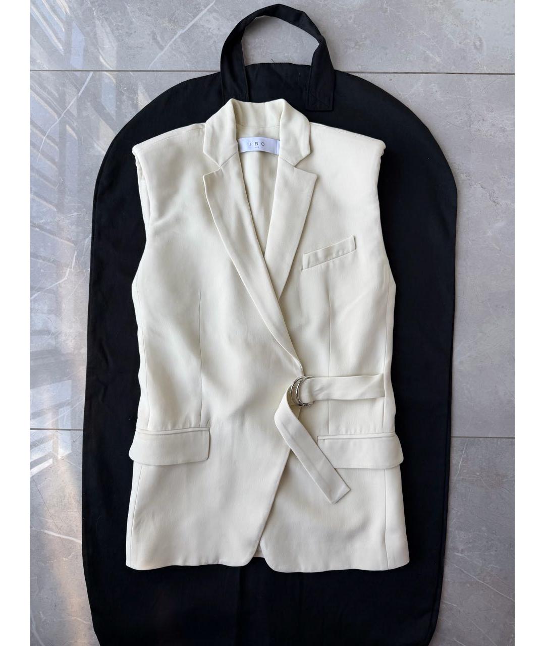 IRO Бежевый хлопковый жилет, фото 9