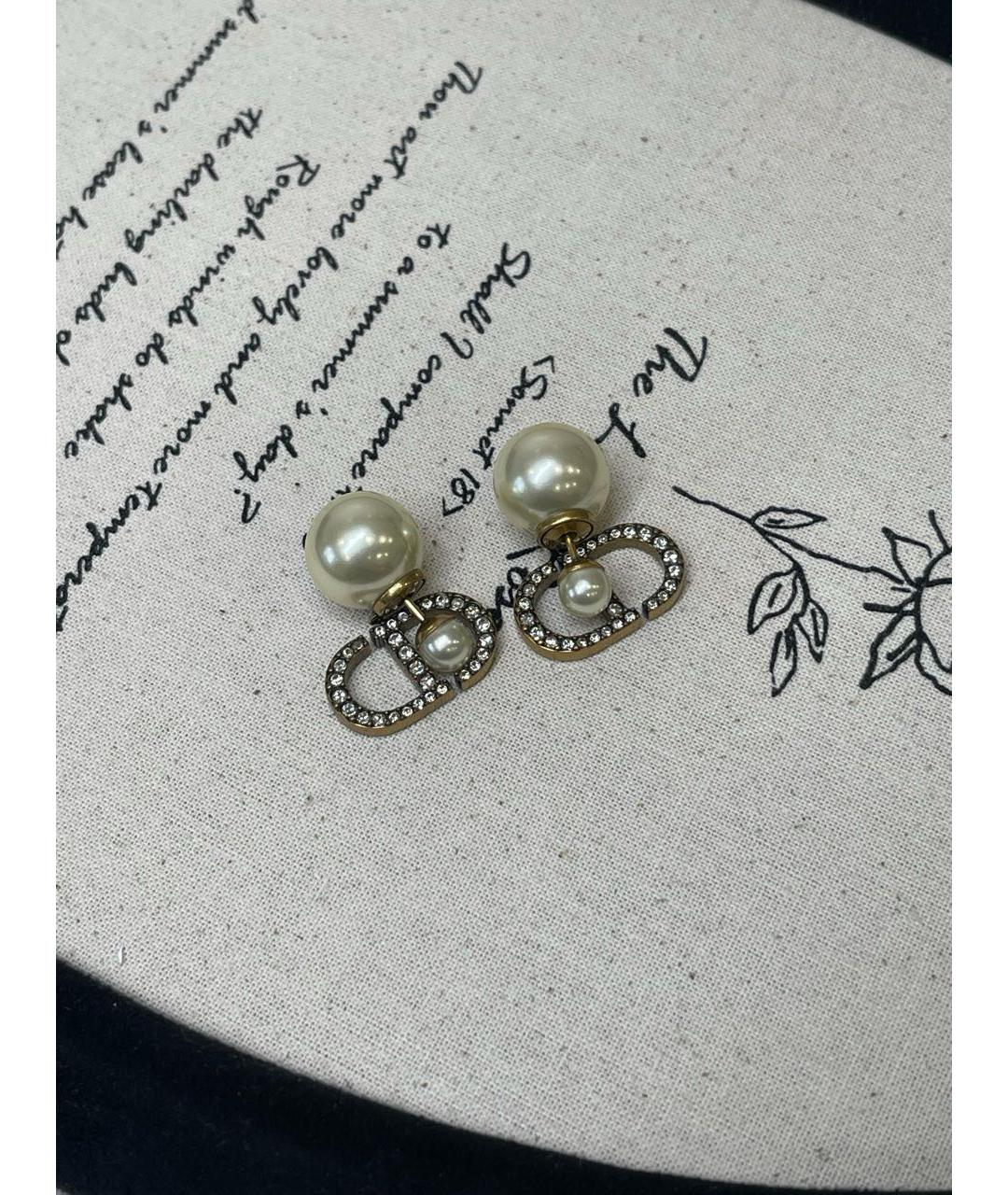 CHRISTIAN DIOR Золотые серьги, фото 2