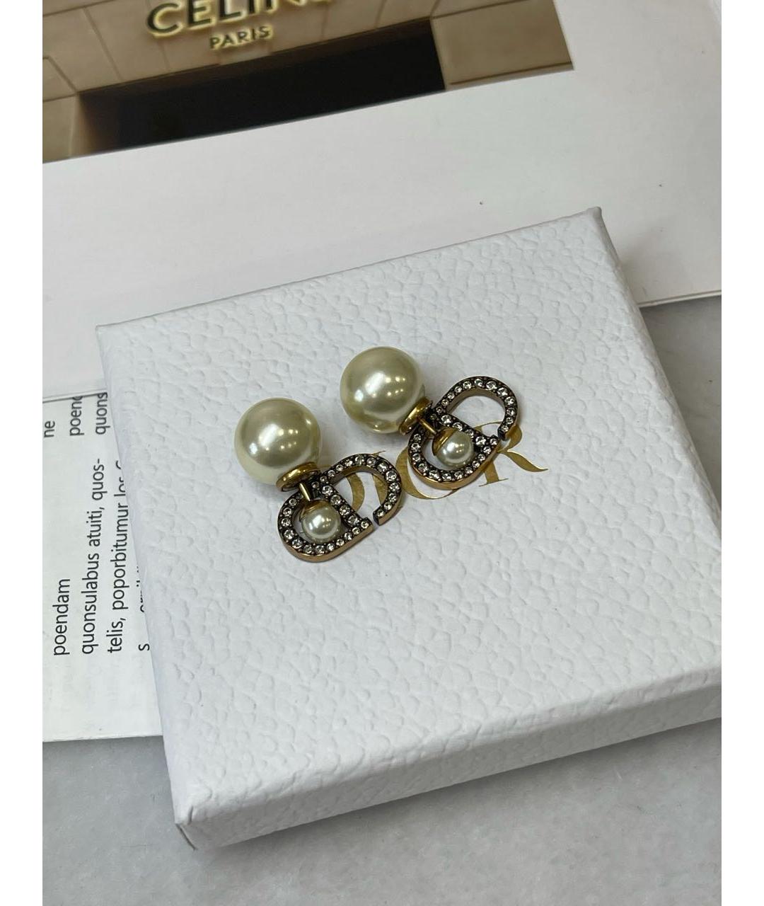 CHRISTIAN DIOR Золотые серьги, фото 4