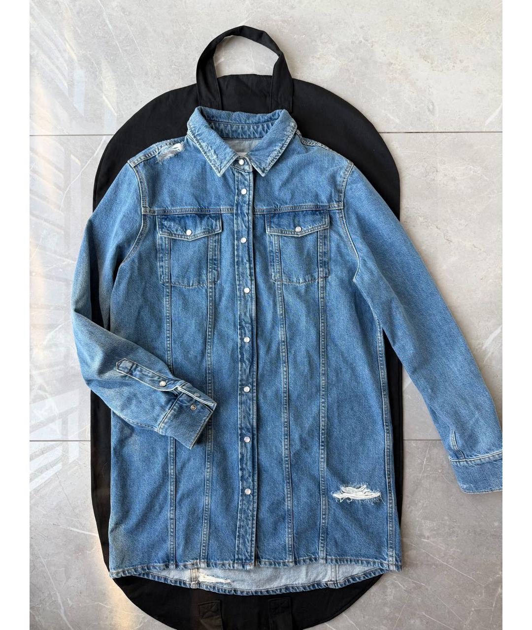 IRO Голубое деним повседневное платье, фото 6