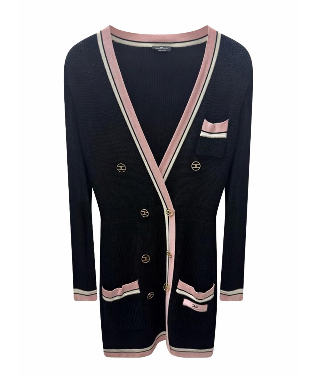 ELISABETTA FRANCHI Черный кардиган, фото 1