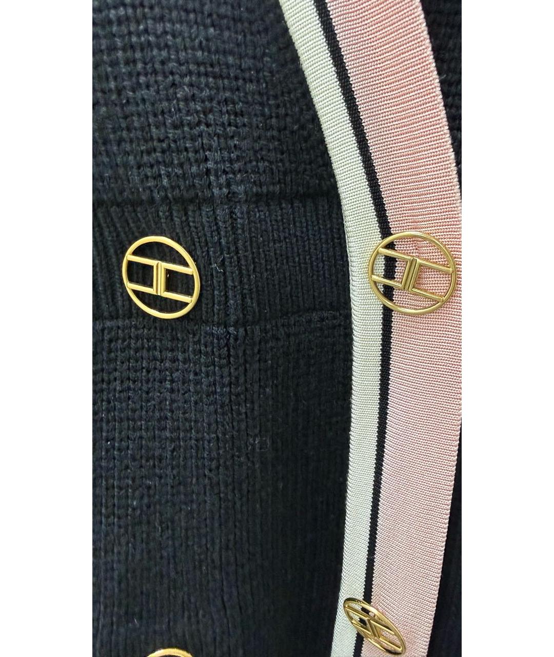 ELISABETTA FRANCHI Черный кардиган, фото 4