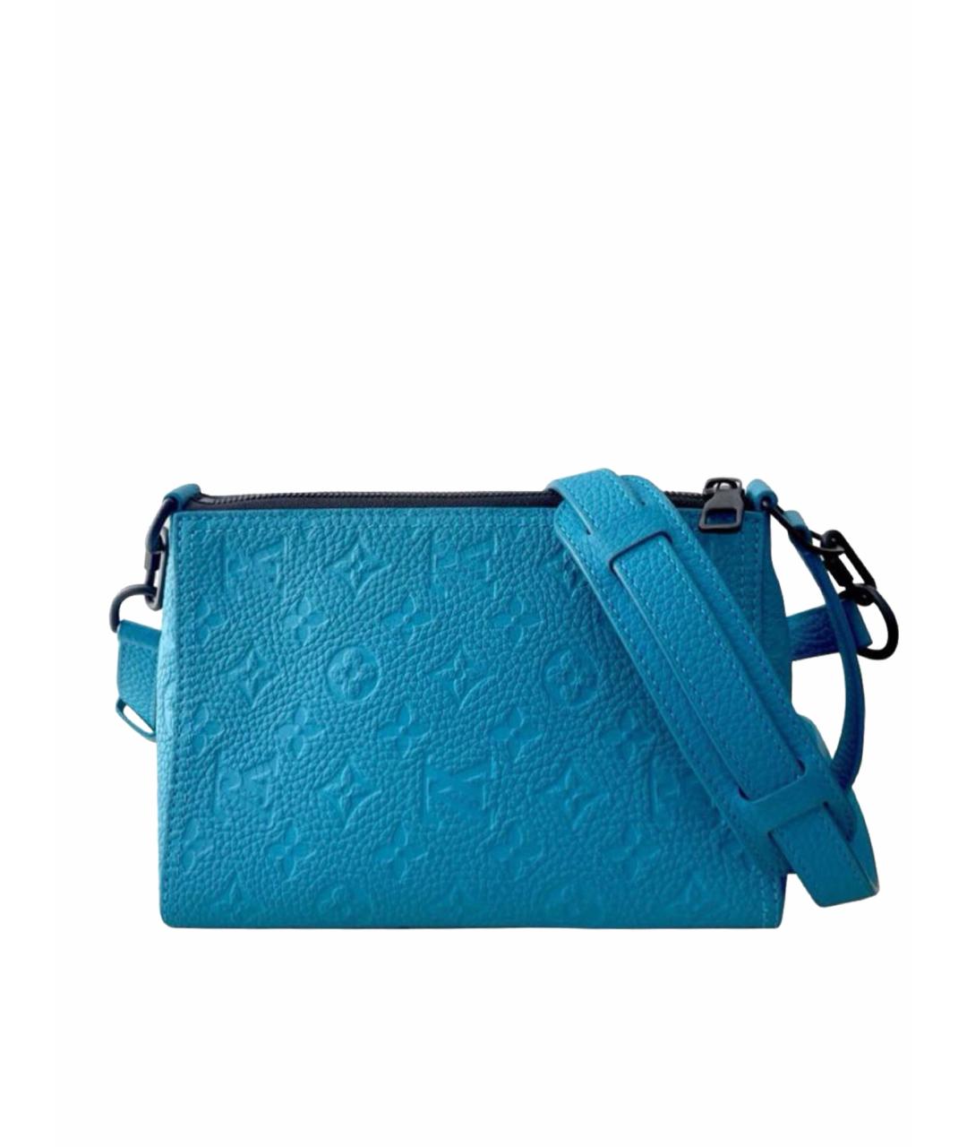 LOUIS VUITTON Бирюзовая кожаная сумка через плечо, фото 1