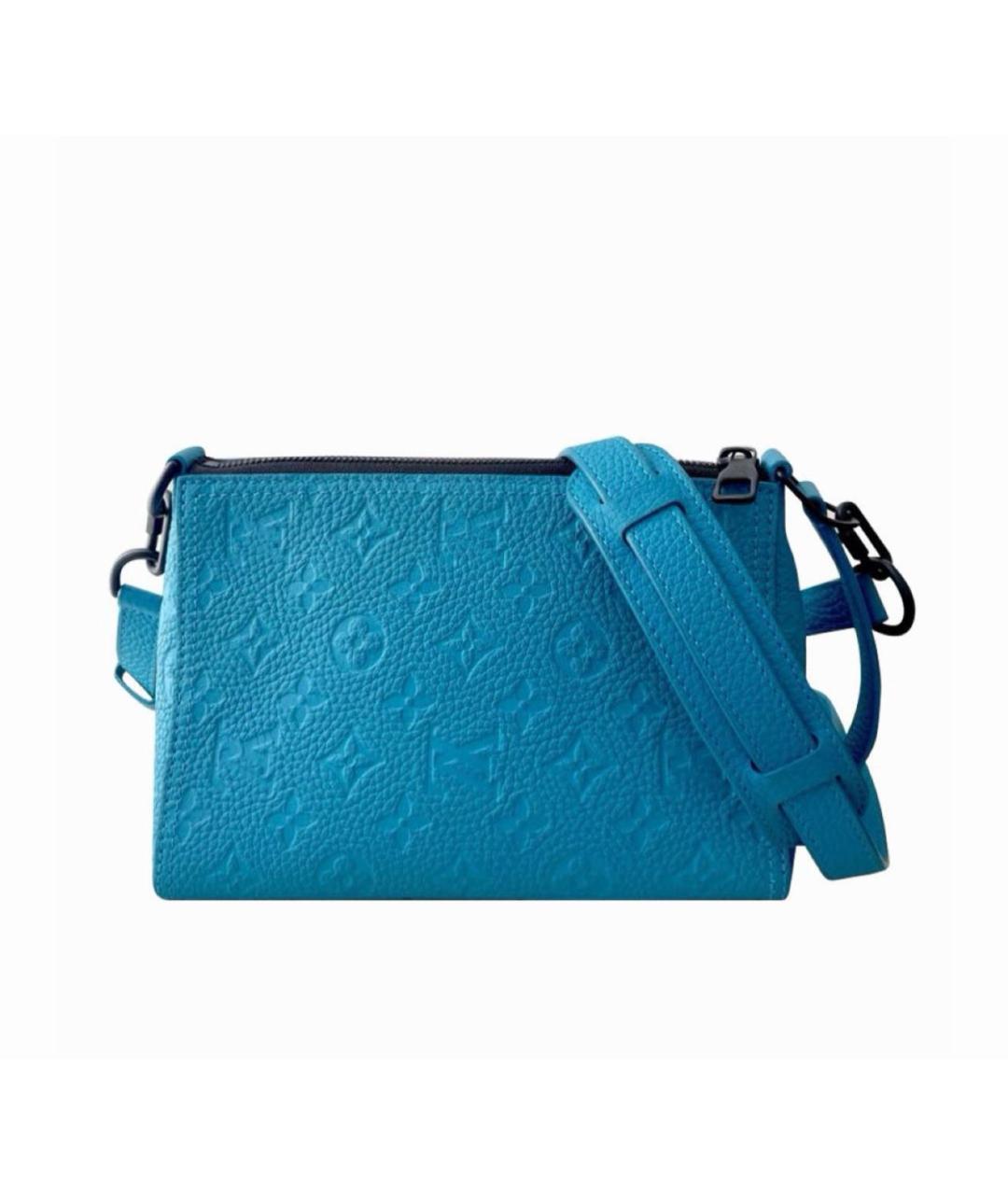 LOUIS VUITTON Бирюзовая кожаная сумка через плечо, фото 7