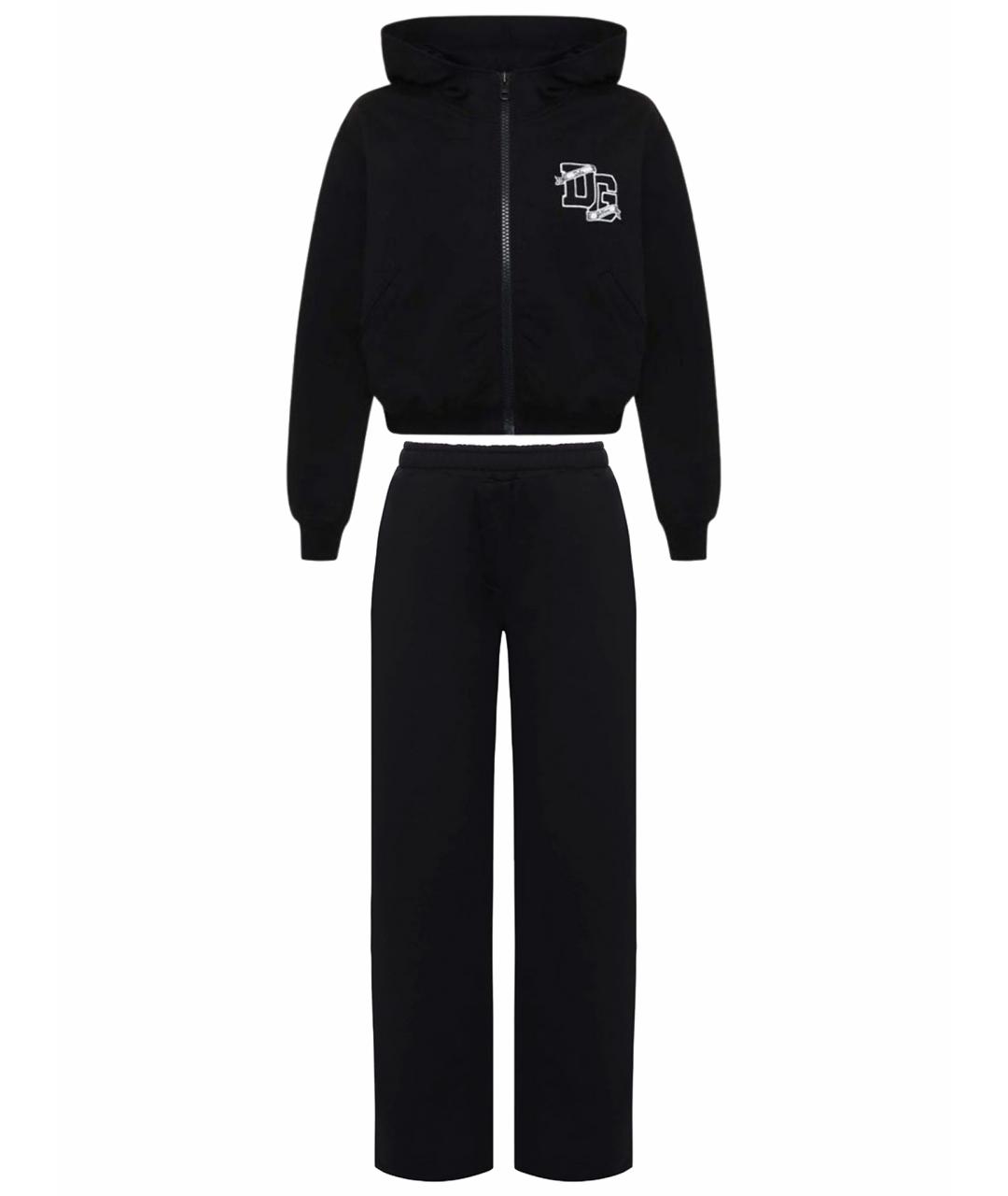 DOLCE&GABBANA Черный хлопковый спортивные костюмы, фото 1