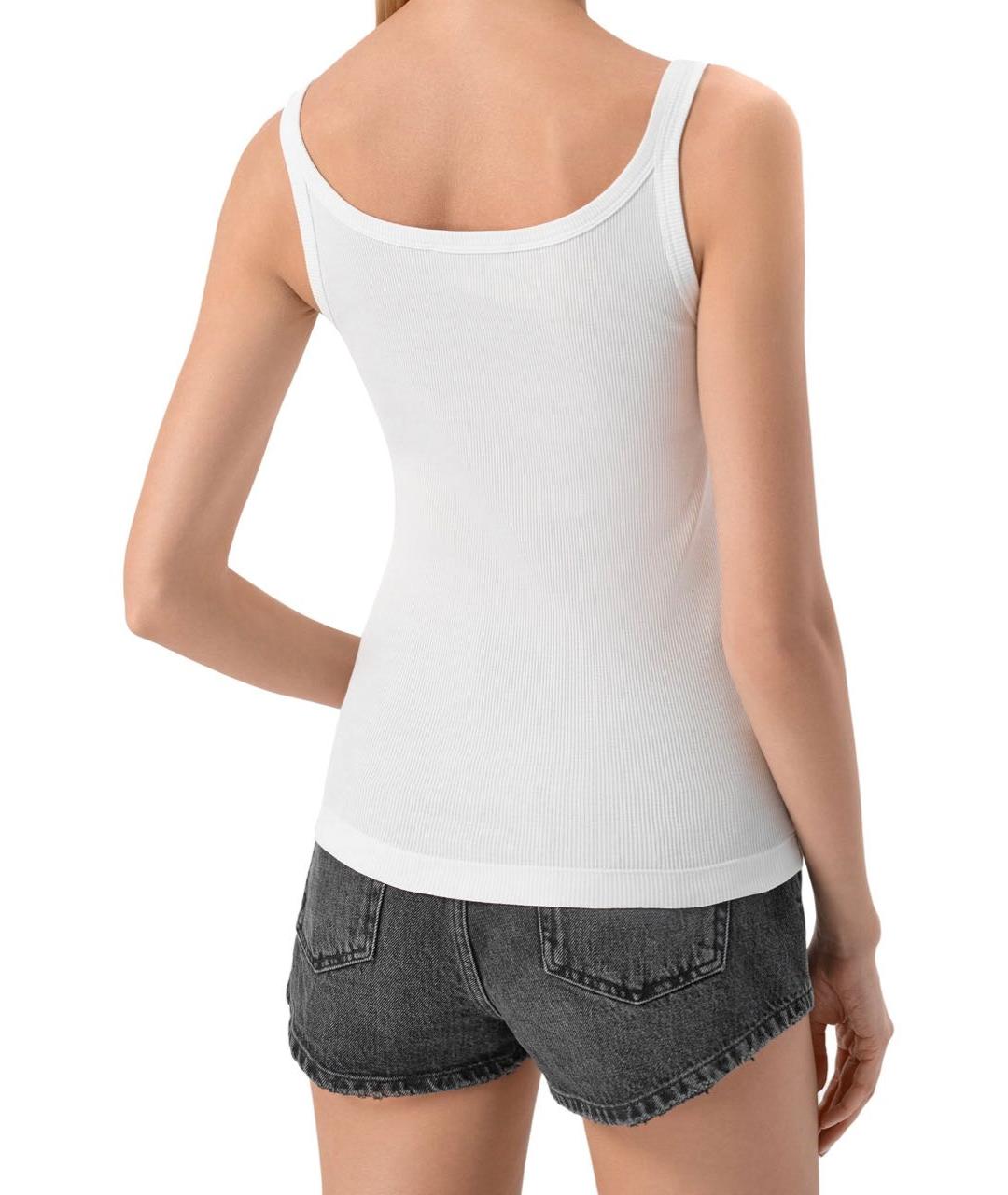 DOLCE&GABBANA Белая хлопковая майка, фото 3