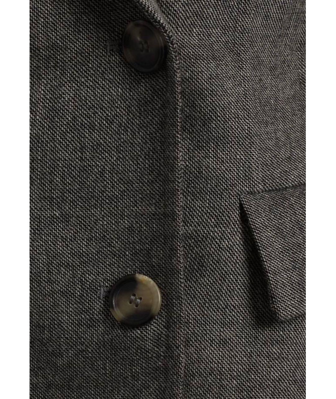 ERMANNO SCERVINO Серый шерстяной жакет/пиджак, фото 5