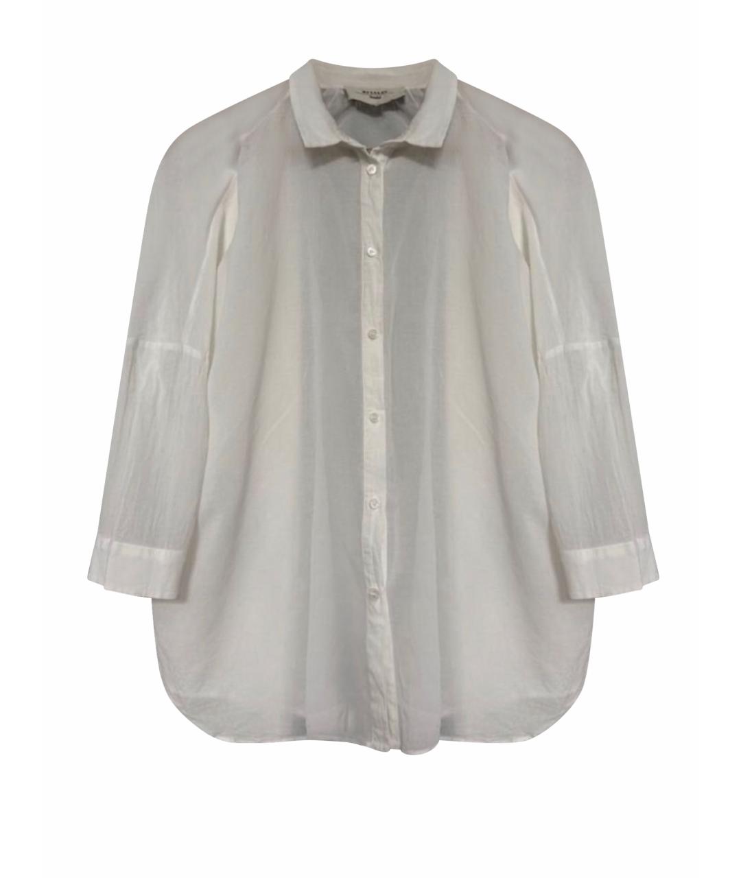 MAX MARA Белая шелковая рубашка, фото 1