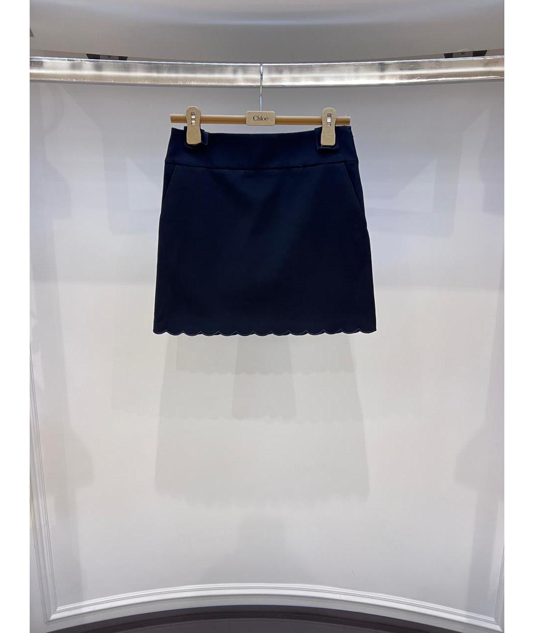 CHLOE Черная юбка мини, фото 2