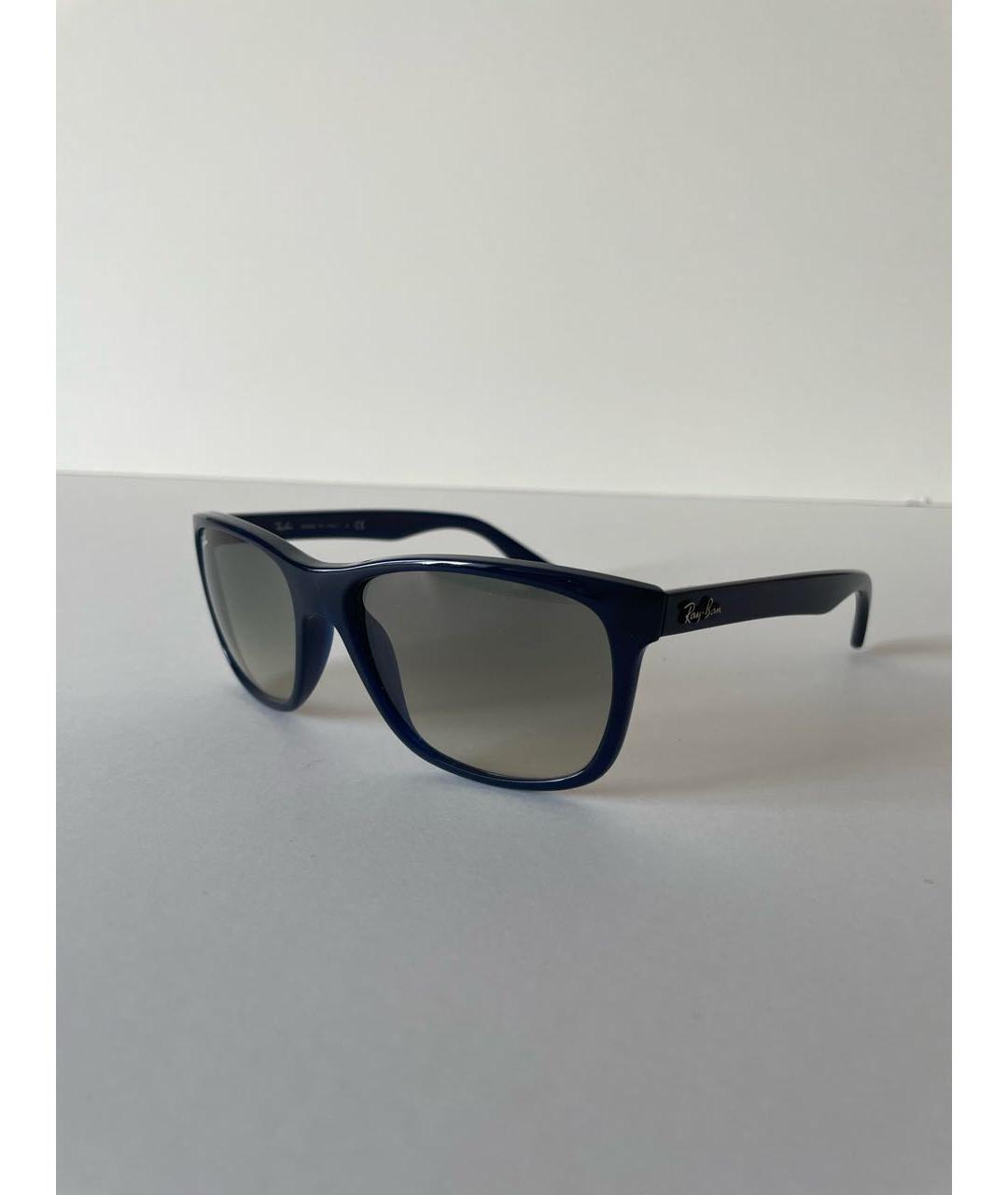 RAY BAN Черные пластиковые солнцезащитные очки, фото 2