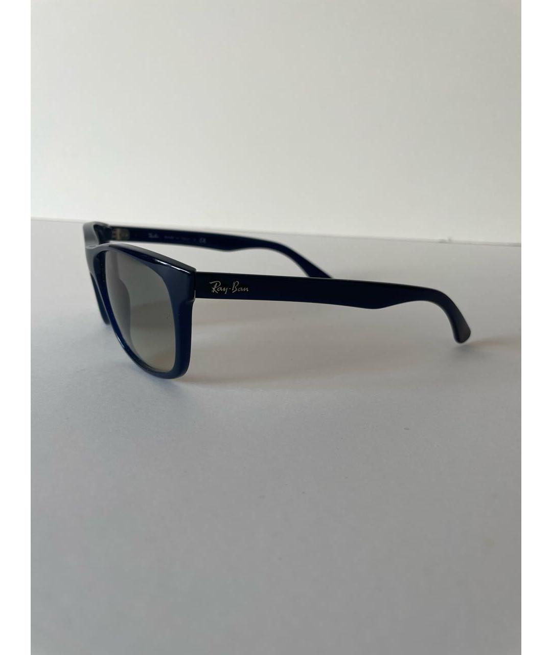 RAY BAN Черные пластиковые солнцезащитные очки, фото 3