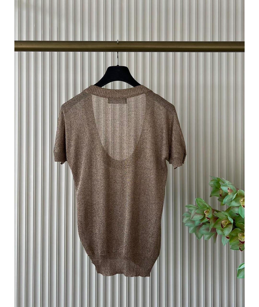 DOLCE&GABBANA Коричневая футболка, фото 2