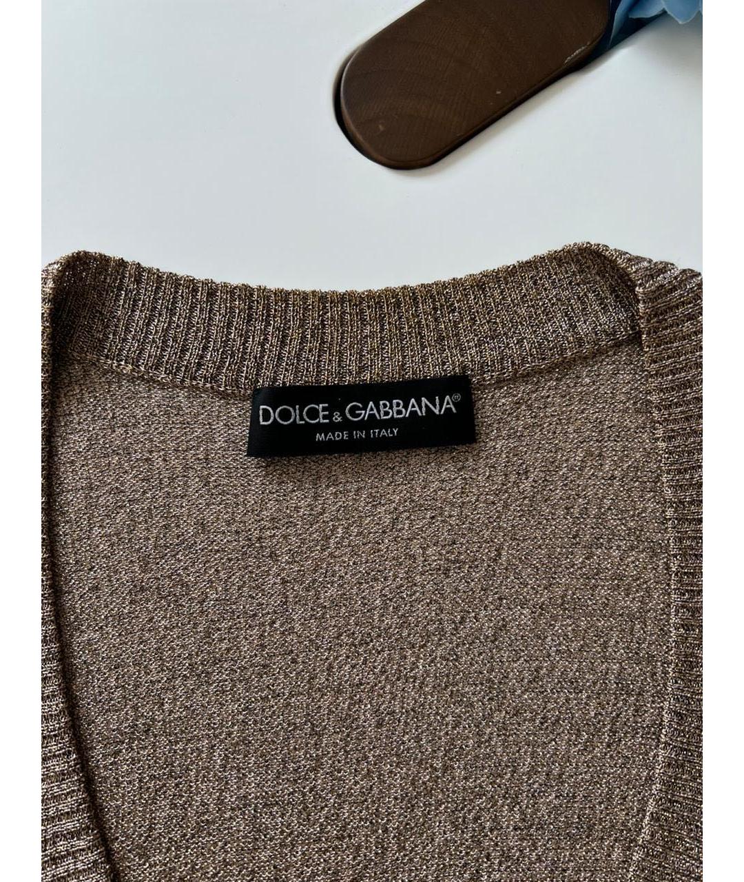 DOLCE&GABBANA Коричневая футболка, фото 3